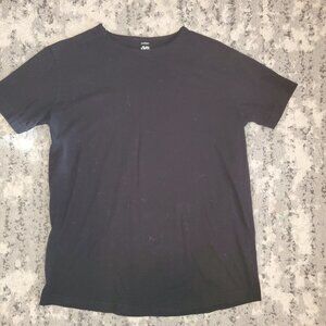 Conbipel Basic Black Crewneck 100% Cotton T-shirt Size L